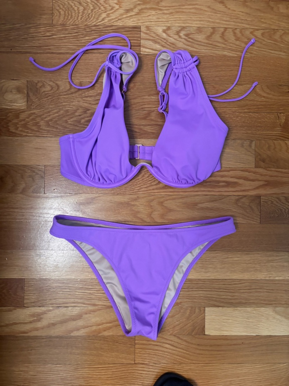 Shade & Shore Lavender Underwire Bikini Top